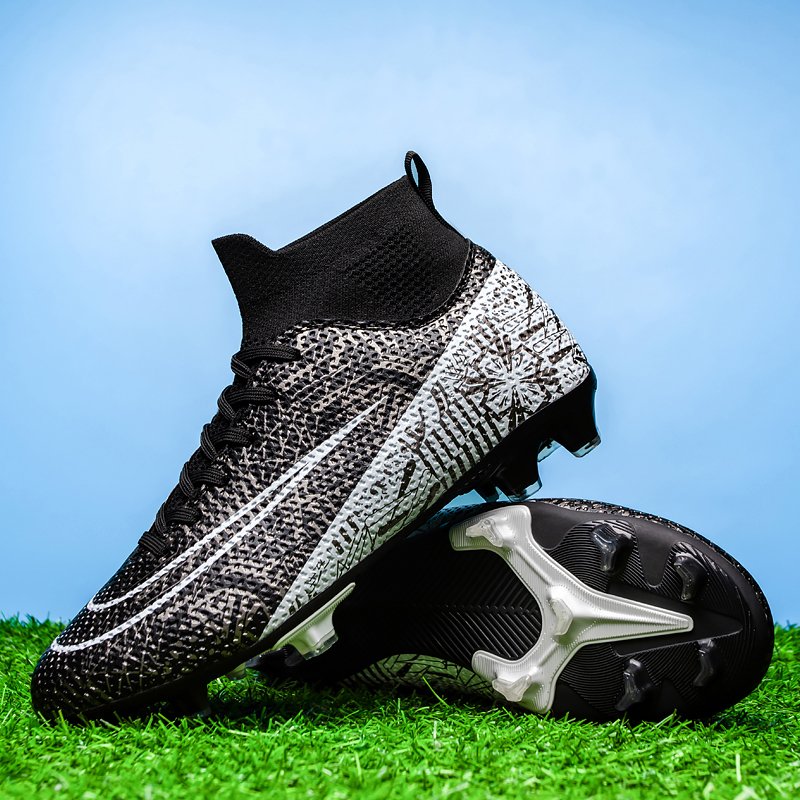 Men's Professional Futsal Football Training Sneakers Firm Ground Soccer Cleats Outdoor/Indoor Sports Summer Winter Spring