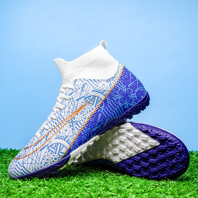 Men's Professional Futsal Football Training Sneakers Firm Ground Soccer Cleats Outdoor/Indoor Sports Summer Winter Spring