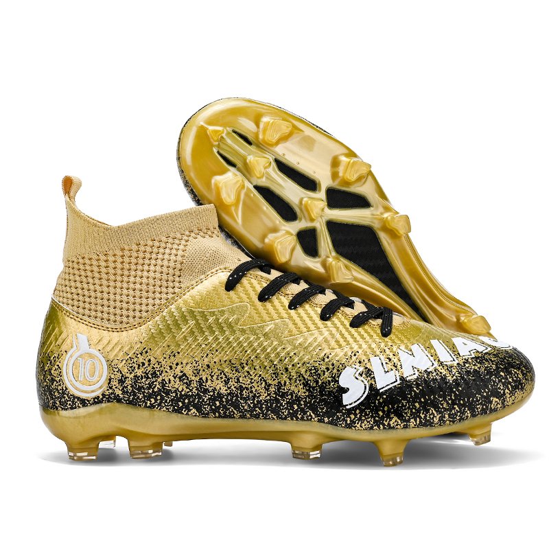 Greatshoes Golden Color Football Boots Children Soccer Shoes,Football Shoes China Men Soccer Boots 46
