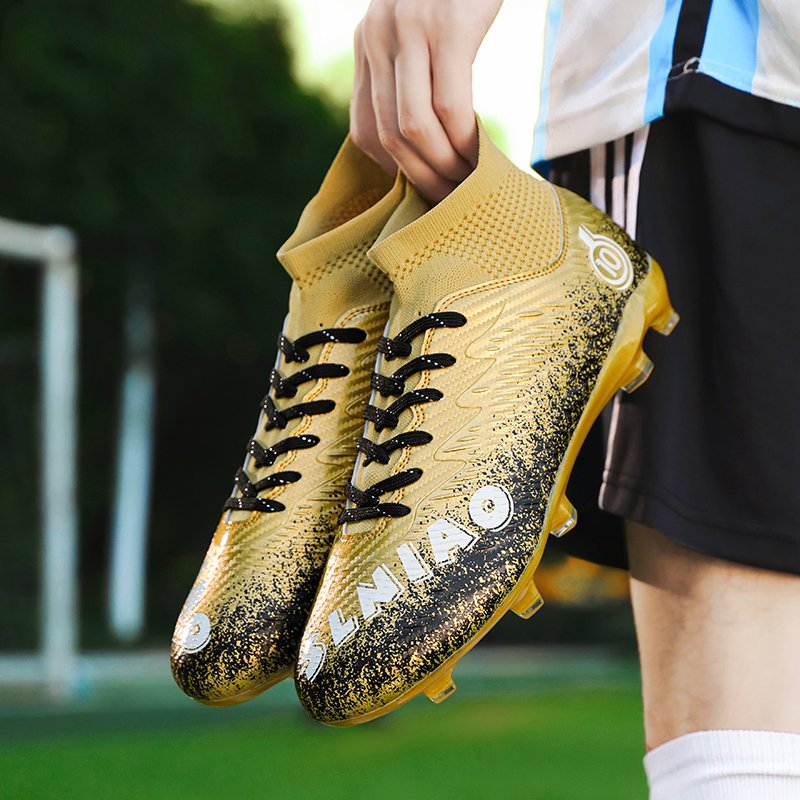Greatshoes Golden Color Football Boots Children Soccer Shoes,Football Shoes China Men Soccer Boots 46