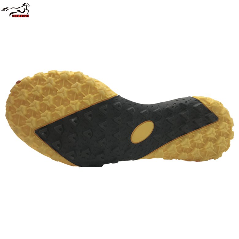 Mustang Hot Sale High Quality Factory Outdoor Football Sole Custom Design Soft Unisex Child Training Soccer Shoes TPR Sole
