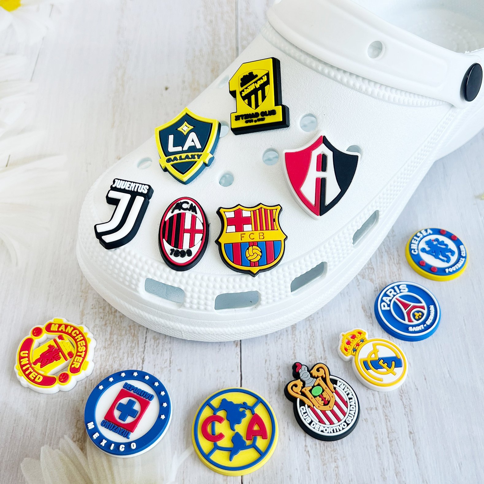Wholesale Soccer Star C.Ronaldo PVC Shoe Charms Clog Charms