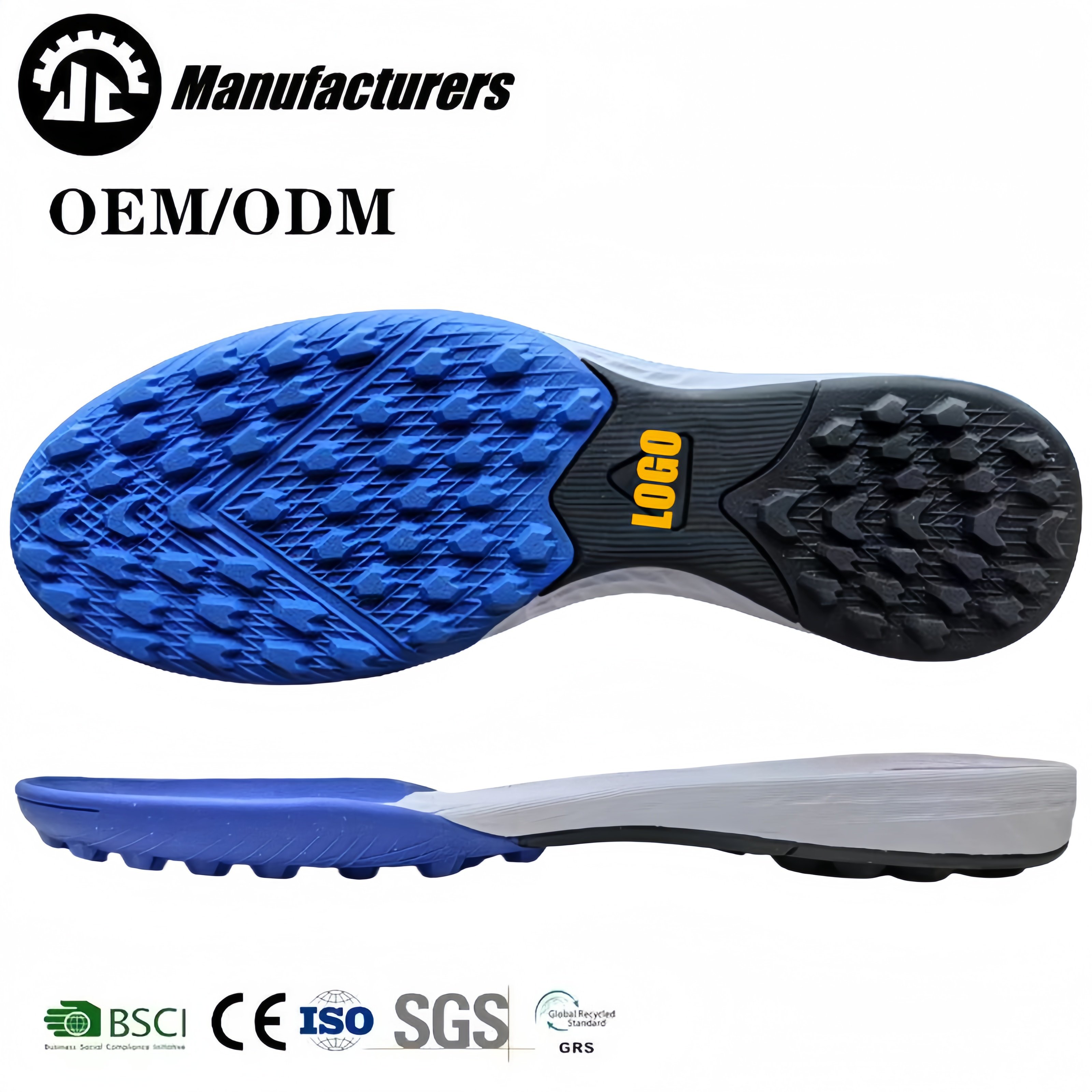 High quality EVA Rubber sole for soccer shoes MD outsole for futsal shoes indoor soccer shoes sole