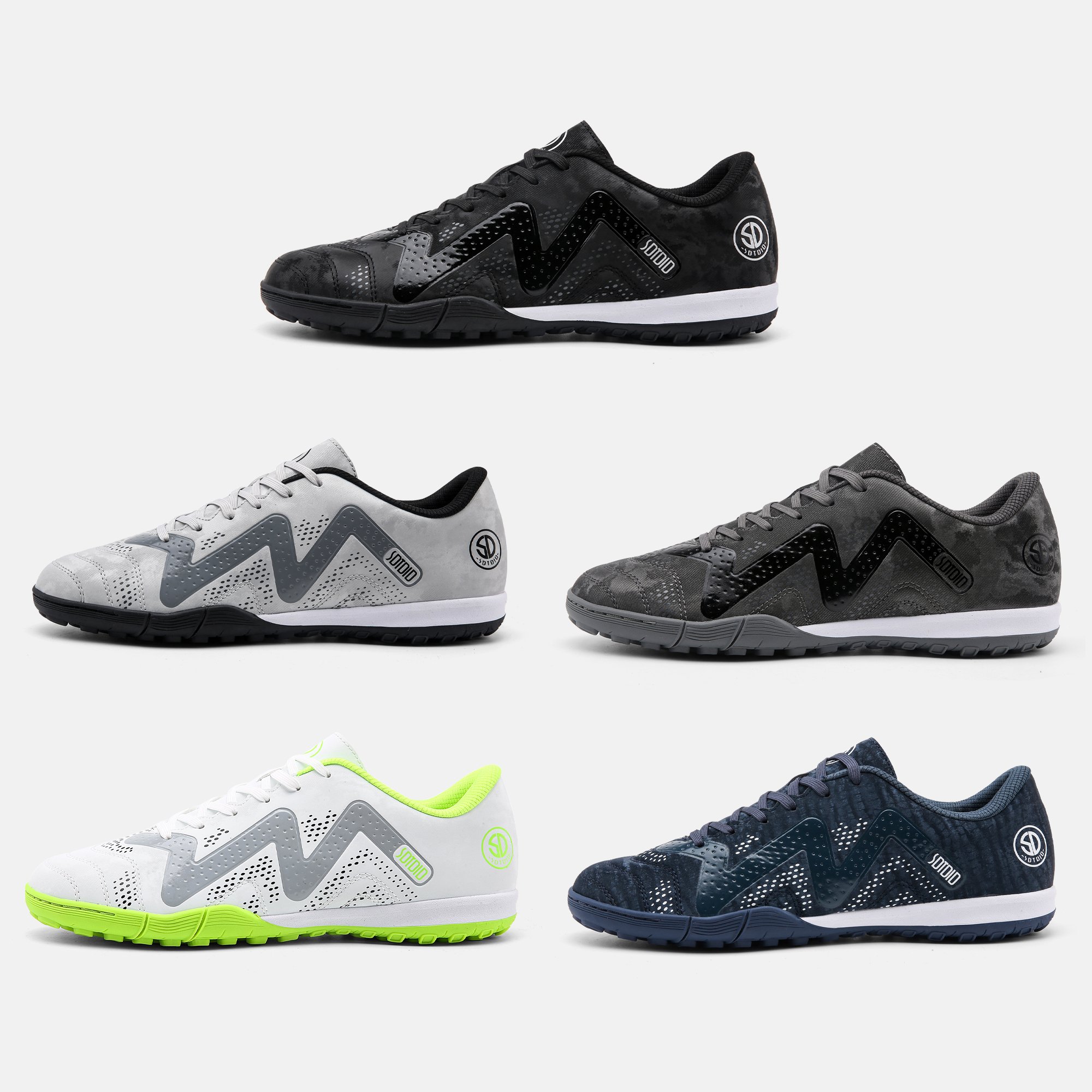 Customize Logo Plastic Indoor Studs Futsal High Ankle Soccer Cleats Soccer Shoes Boots For Men