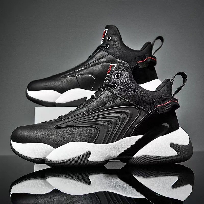 Autumn and winter new casual high-top sneakers dad shoes men's trendy sports basketball shoes men's sports running