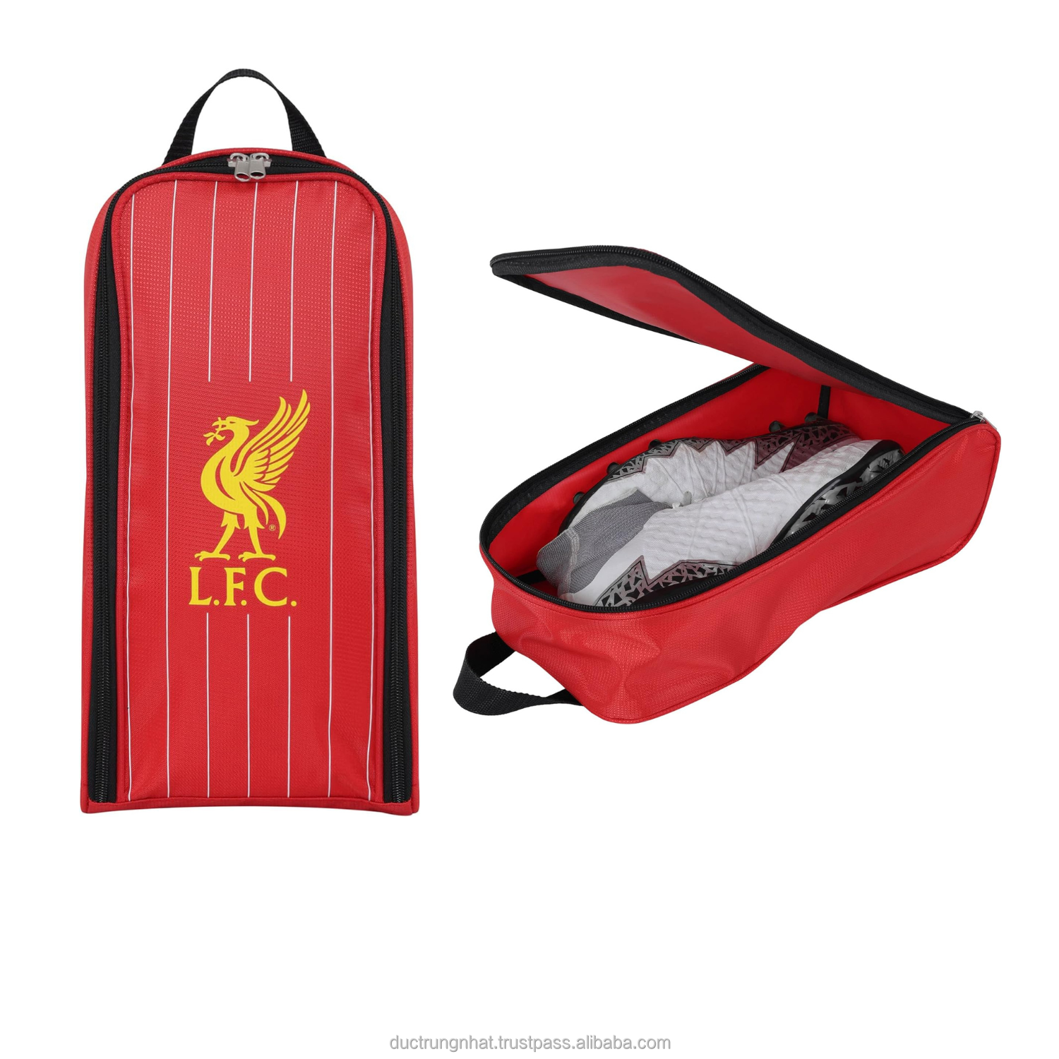Factory Custom Logo Bag for Soccer Shoes Sport Dust Bags Non Woven Polyester Zipper Shoe Storage Unisex Shoe Bag Made in Vietnam
