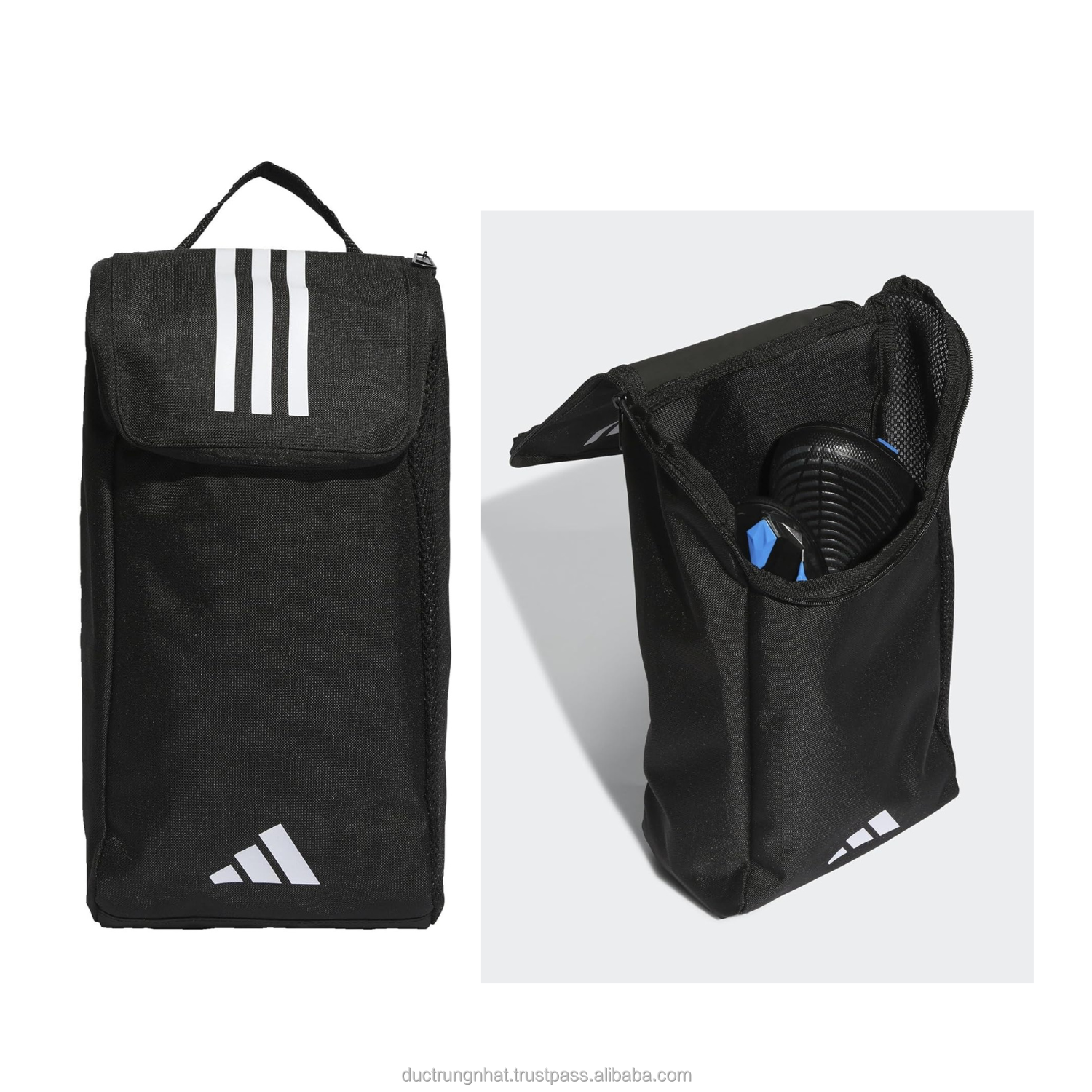 Factory Custom Logo Bag for Soccer Shoes Sport Dust Bags Non Woven Polyester Zipper Shoe Storage Unisex Shoe Bag Made in Vietnam