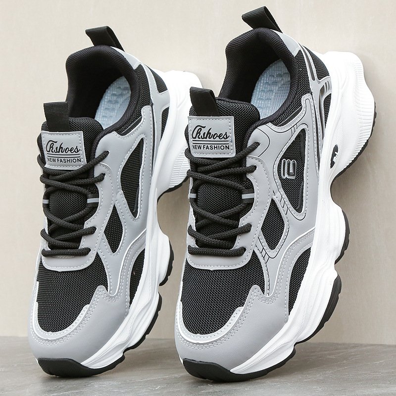 2024 autumn new men's fashion casual sports shoes soft sole wear-resistant casual walking shoes sports skateboard shoes