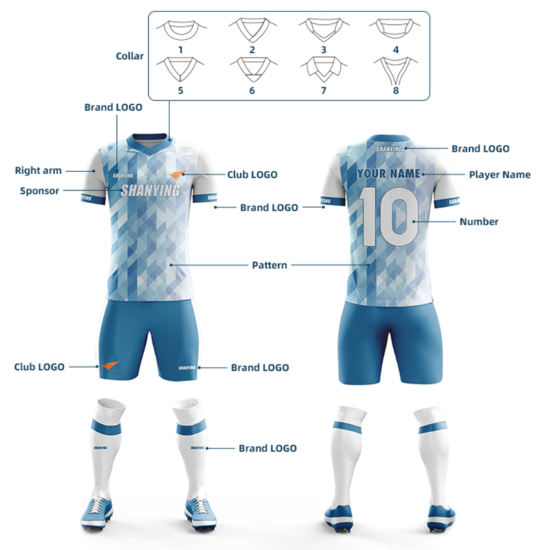 Youth Sports Football Uniforms Blank Sublim Soccer Jersey 2025 Vintage Soccer Tracksuit Football Kits Full Set Soccer Kit