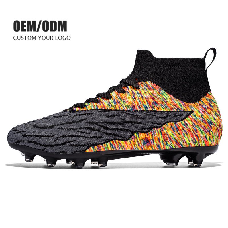Professional High Top Football Boots Mens Soccer Boots Outdoor Soccer Shoes On Sale