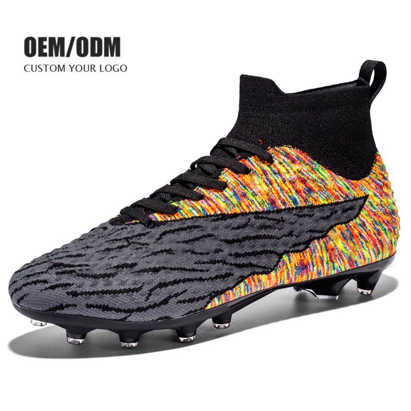 Professional High Top Football Boots Mens Soccer Boots Outdoor Soccer Shoes On Sale
