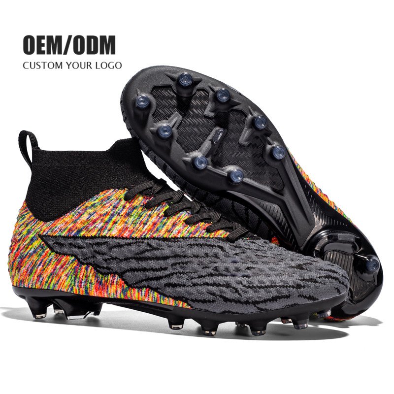 Professional High Top Football Boots Mens Soccer Boots Outdoor Soccer Shoes On Sale