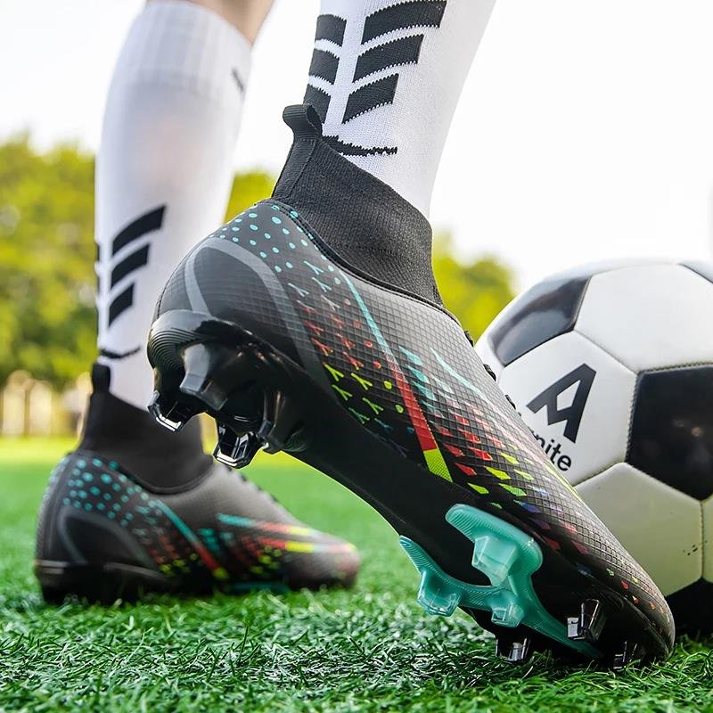 Men's Football Boots TF/FG Soccer Shoes Adults Professional High Quality Soccer Cleat Teenager Anti-slip Outdoor Sports Sneakers