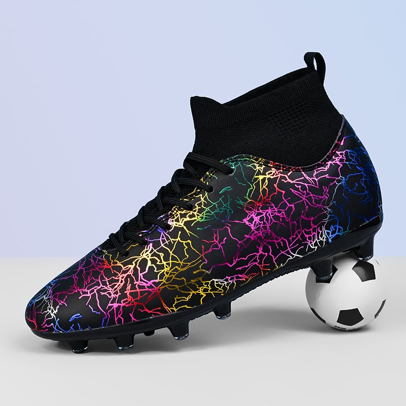 Stylish Long Spike Soccer Shoes Lightweight Breathable Design Comfortable Football Shoes