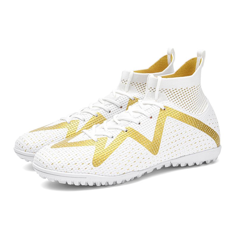 Wholesale Indoor Turf Adult Training Sport Sneaker 2023 Chuteiras High with Ankle Futsal Men Soccer Cleats Football Boots Shoes