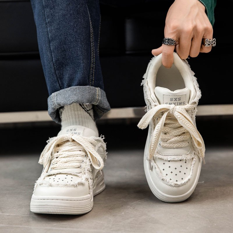 2024 Fall New Men's and Women's Casual Lace-Up Sneakers Sports Skateboard Walking Shoes Running Usage