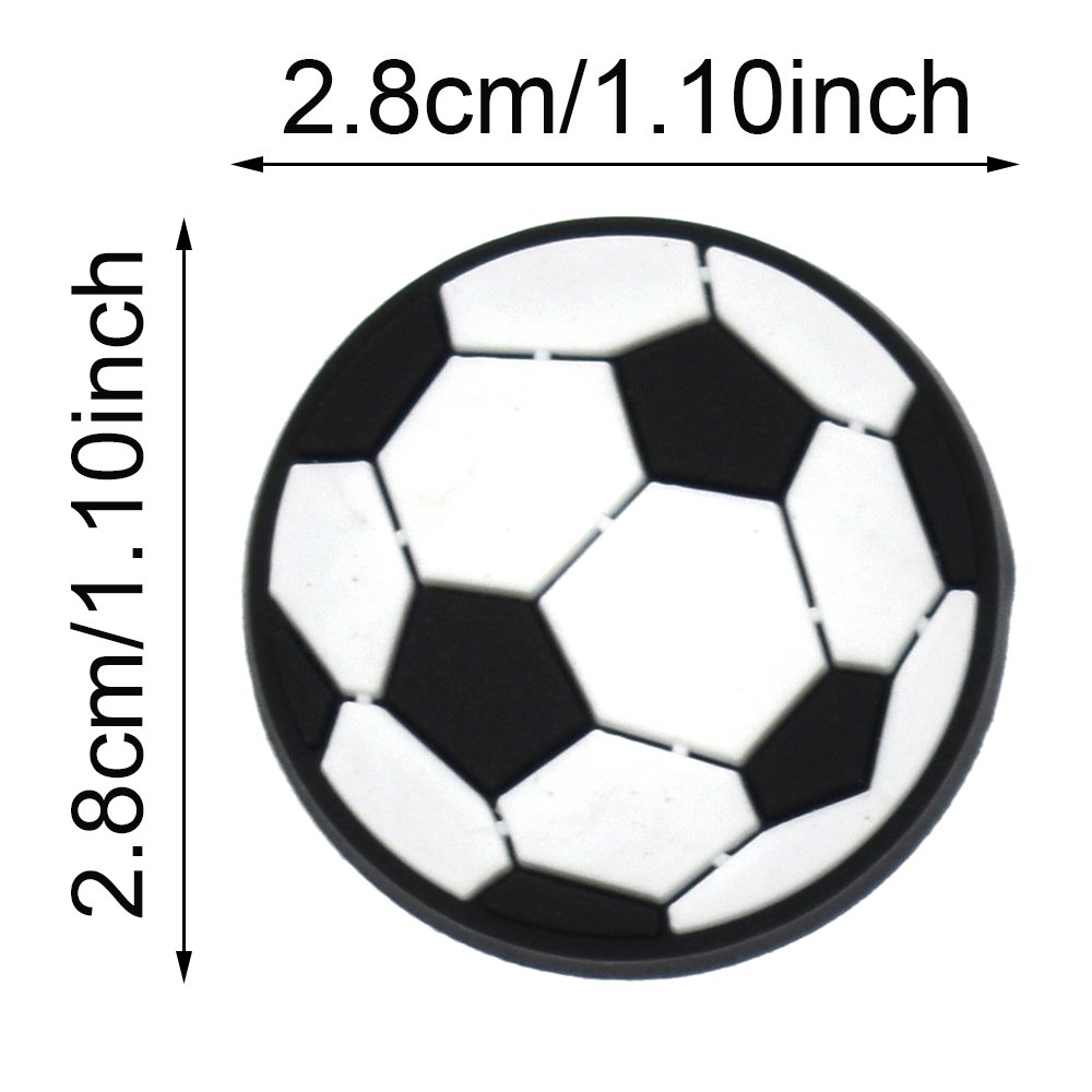 Shoe Decorations Charms For Soccer Team Shoe Charms Soft Pvc Football Teams Soccer Shoe Charms For Clog