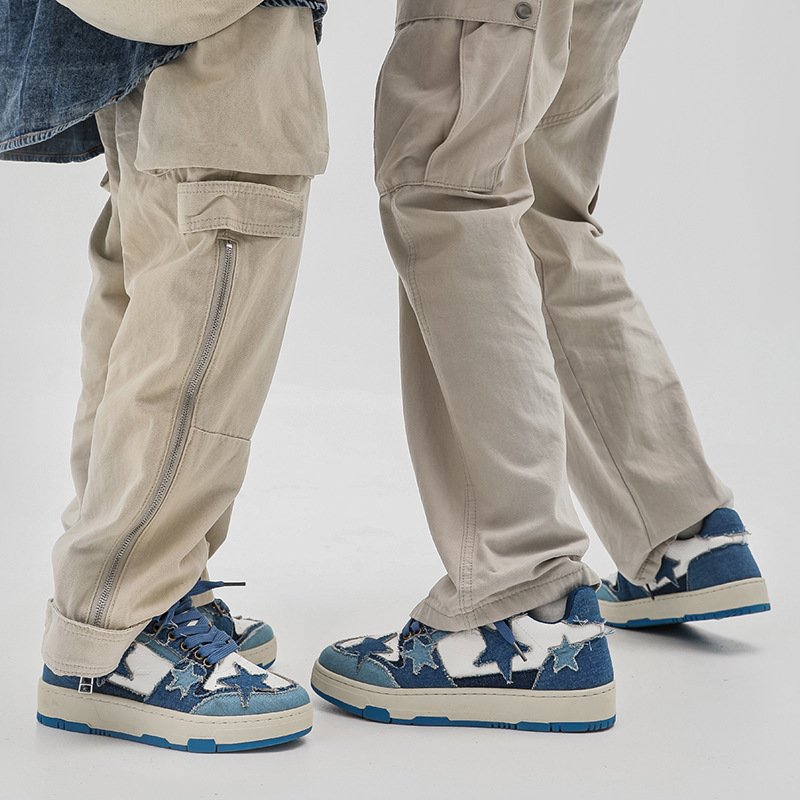 2024 fall new men and women can fashion casual sneakers lace-up walking shoes sports skateboard shoes