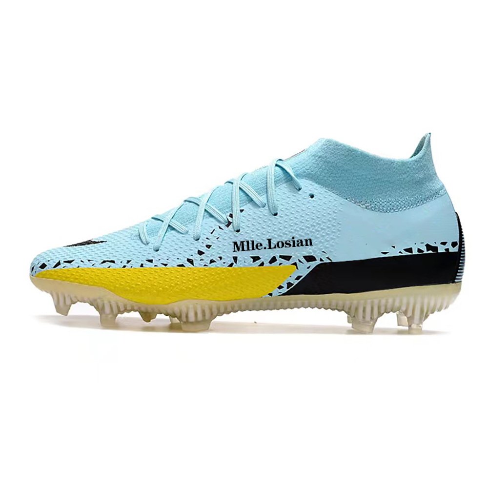 Elegant gradient soccer shoes,lattice lining turf soccer shoes,quality assured soccer shoes