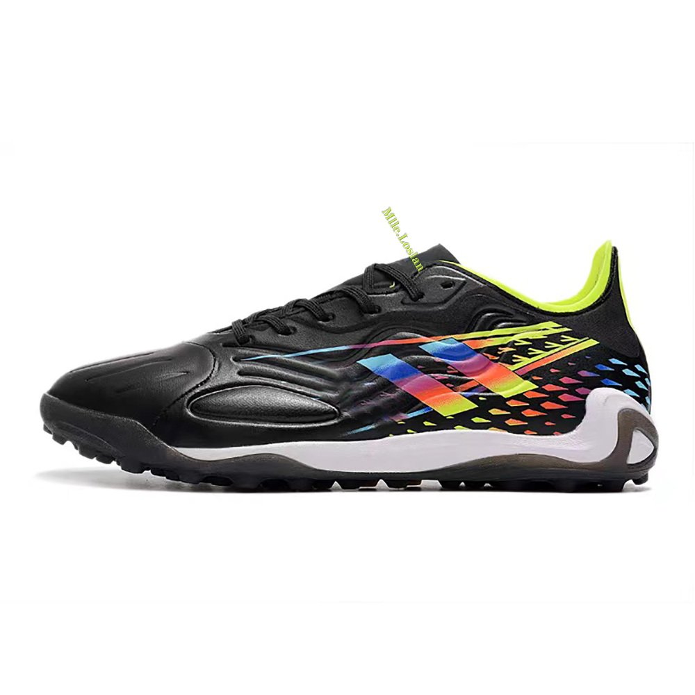 Elegant gradient soccer shoes,lattice lining turf soccer shoes,quality assured soccer shoes
