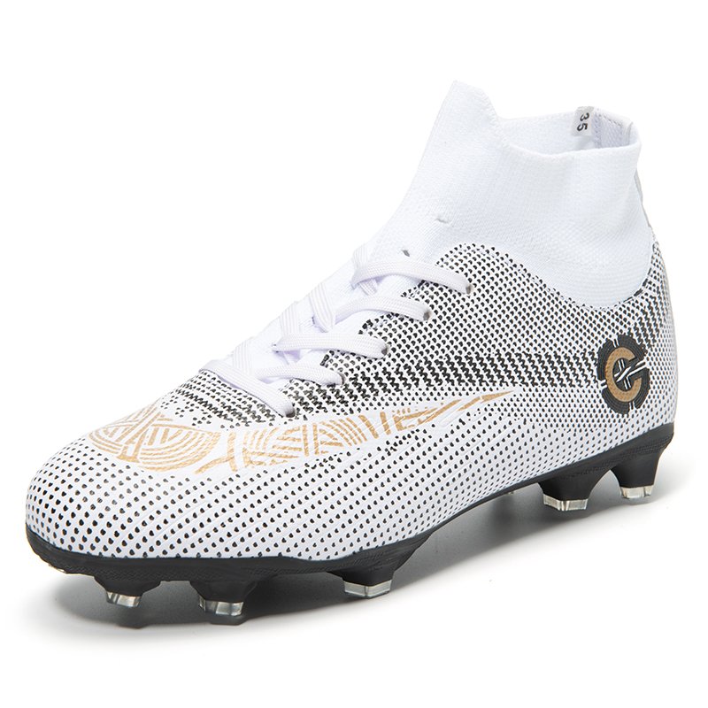 Football Shoes High top Lace Up Soccer Football Boots FG HG TF Team Sports Boy's Girls' Men's Women's Adult Children's Footwear