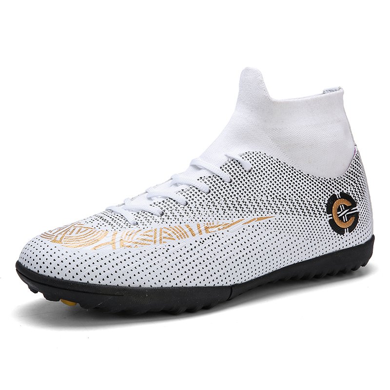 Football Shoes High top Lace Up Soccer Football Boots FG HG TF Team Sports Boy's Girls' Men's Women's Adult Children's Footwear