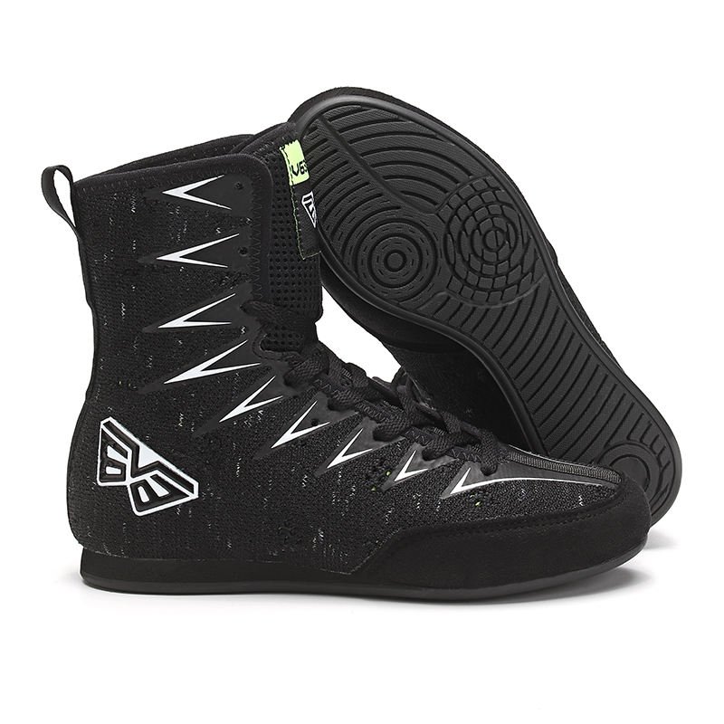 Custom Professional High-top Leather Boots Boxing Shoes For Men Women