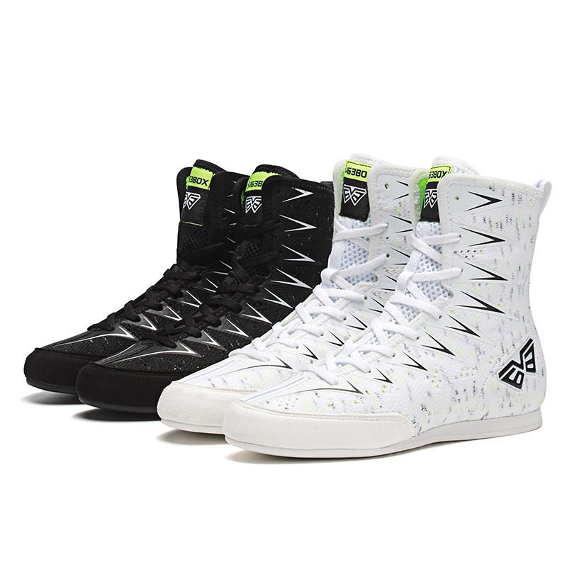 Custom Professional High-top Leather Boots Boxing Shoes For Men Women