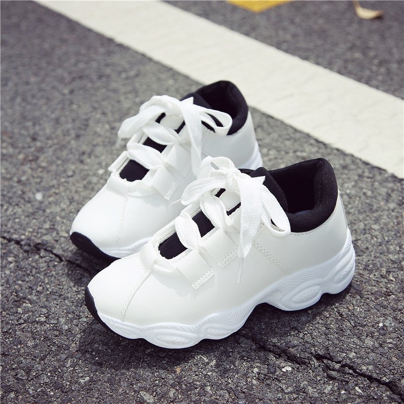 2024 Spring And Summer New Women's Shoes Casual Students Thick Sole Sports Running Women Trend Single Shoes