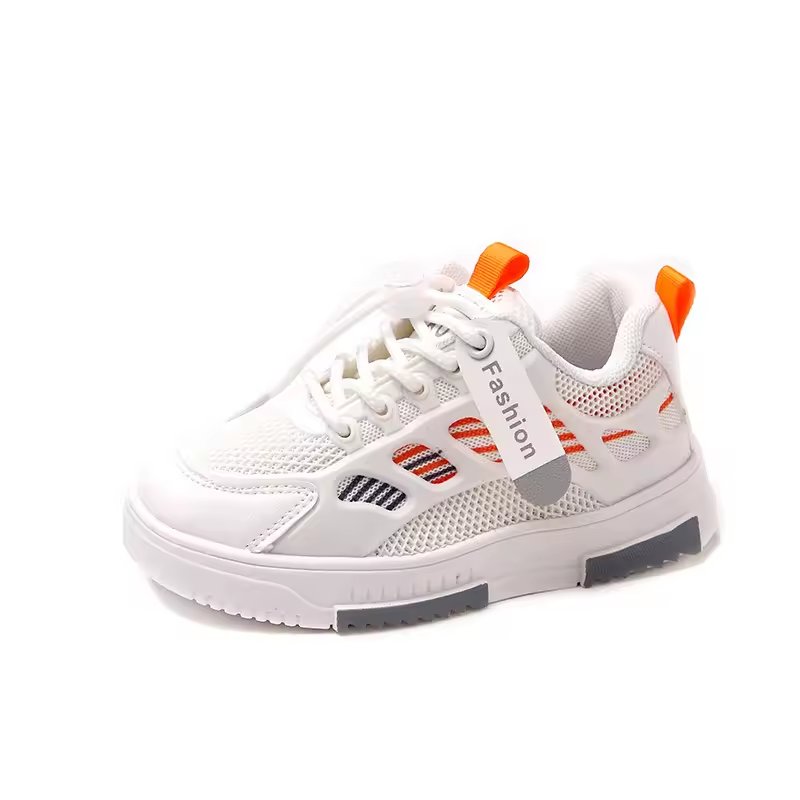 2024 Spring New Fashion White Sneakers for Kids Boys Soccer and Skateboard Shoes Casual Sneakers for Boys Girls for Summer