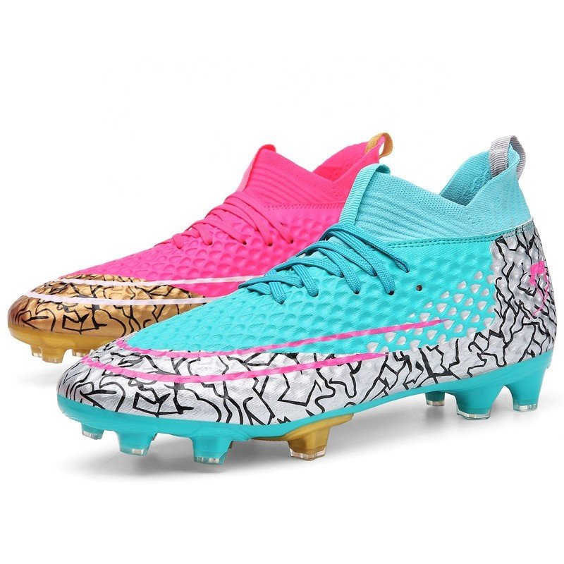 Factory Customize Training Football Shoes for Student High Ankle Big or Little Boys Big Size 47 For Mens Soccer boots