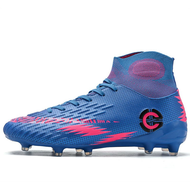 Football Soccer Shoes Lace Up Teenager FG Cleats Football Boots Turf Athletics Competition Soccer Shoes