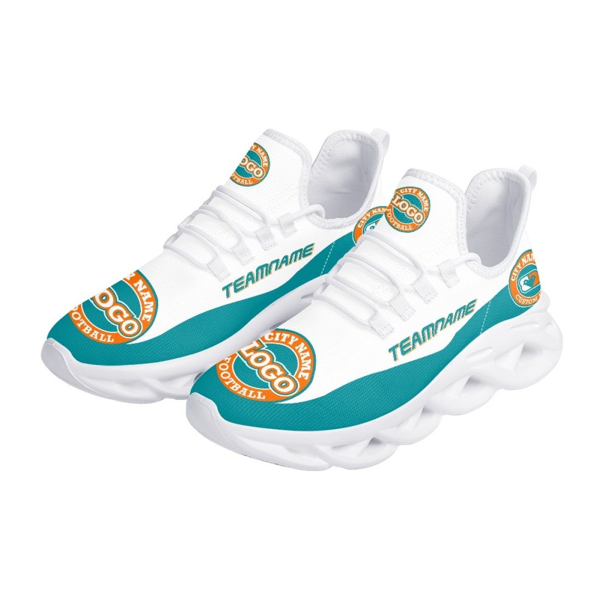 With Box Trademark Soccer American Football Team Logo Printed Basketball Sport Sneaker Women Mens Casual Shoes
