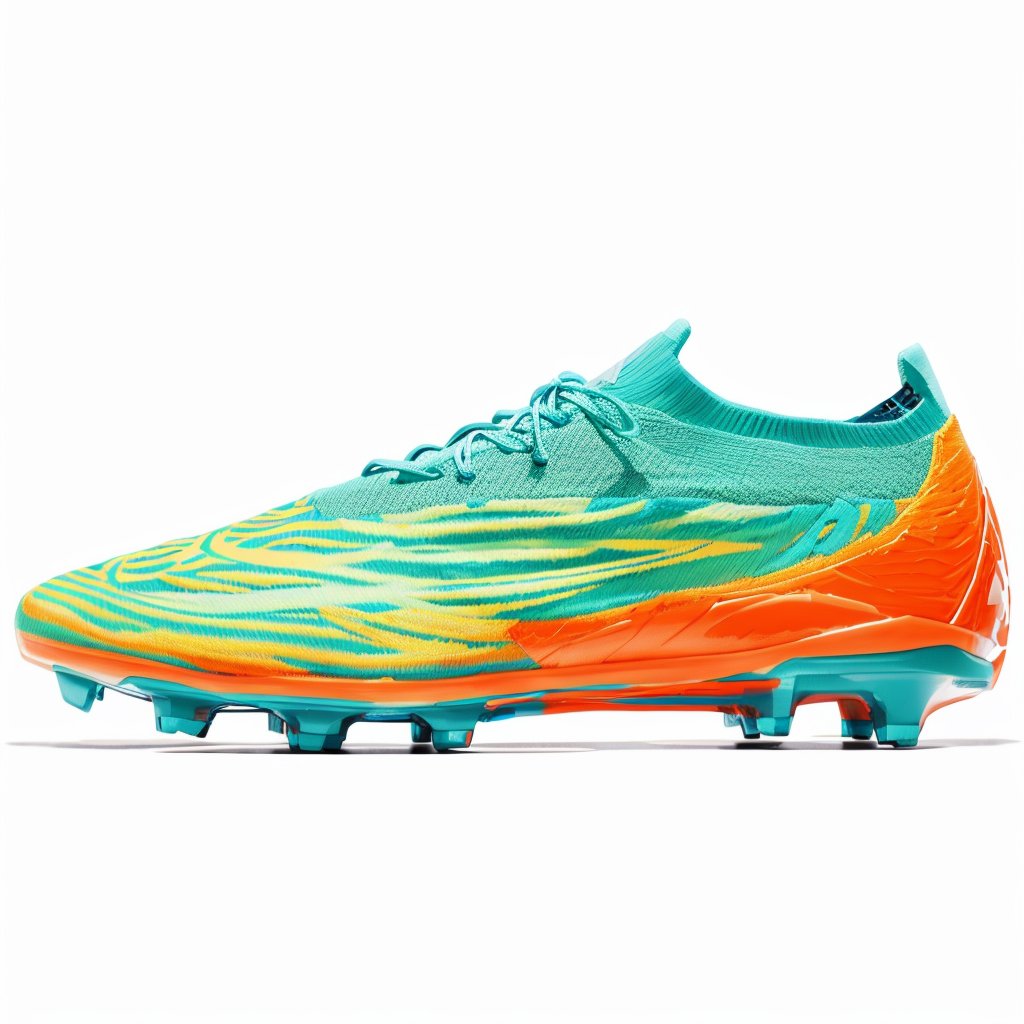 Professional Men's Football Soccer Training Shoes Anti-Slip Long Nails with Broken Nails Turf PU Insole Summer Boot
