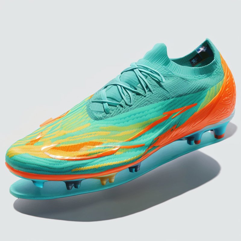 Professional Men's Football Soccer Training Shoes Anti-Slip Long Nails with Broken Nails Turf PU Insole Summer Boot