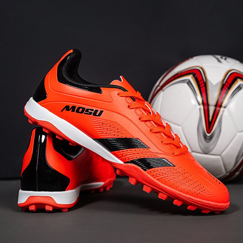 Greatshoes Red Orange Soccer Boots Spikes Shoes For Football,University Soccer Shoes For Men Boot Sports Football