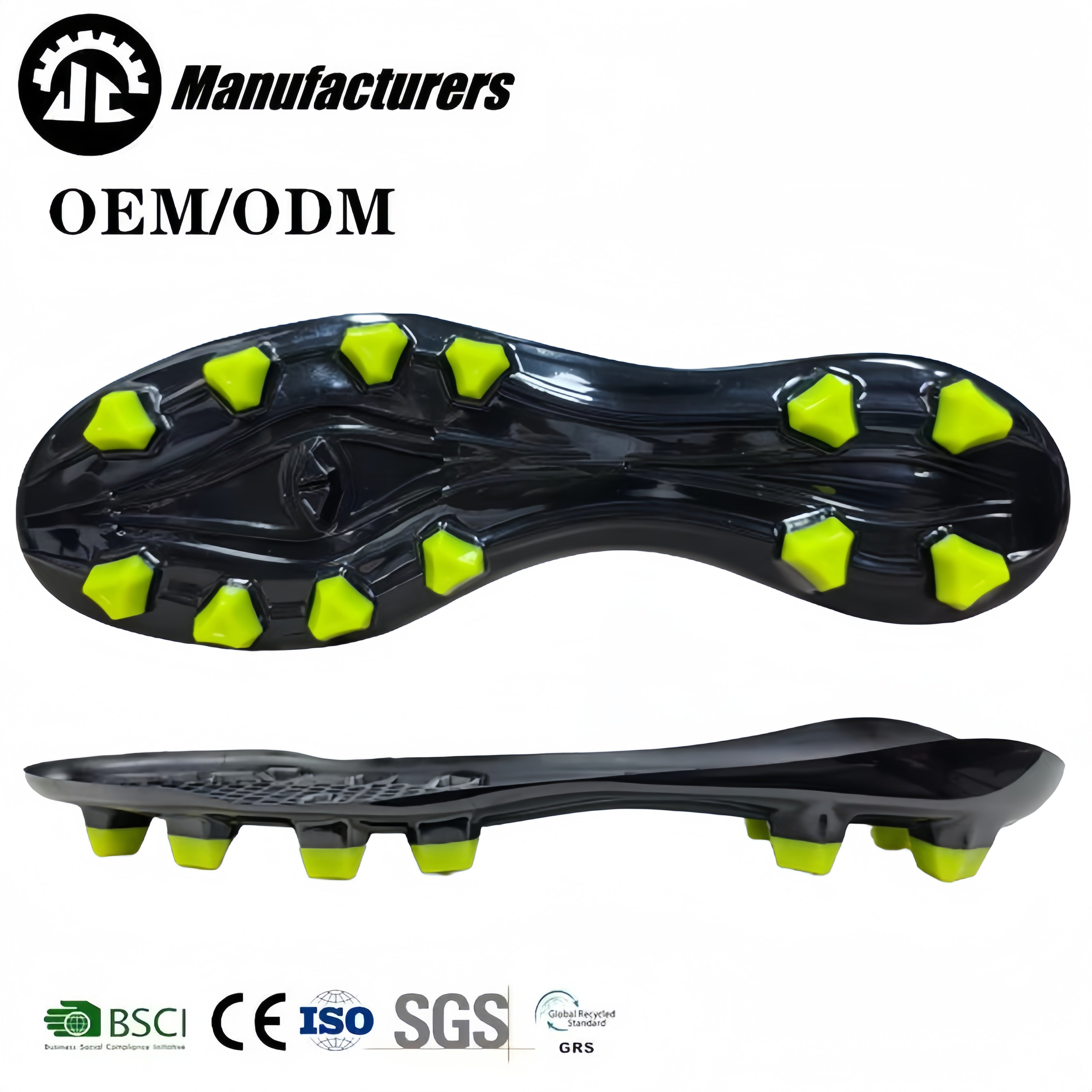 2024 Well Design Football Shoe Sole High Quality Soft TPU Material Soccer Training Shoes Outsole