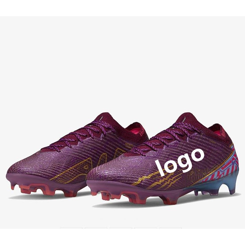2024 Spring New Arrival Flying Knitted Football Shoes Men's FG Long Nails Training Boots for Kids Adults
