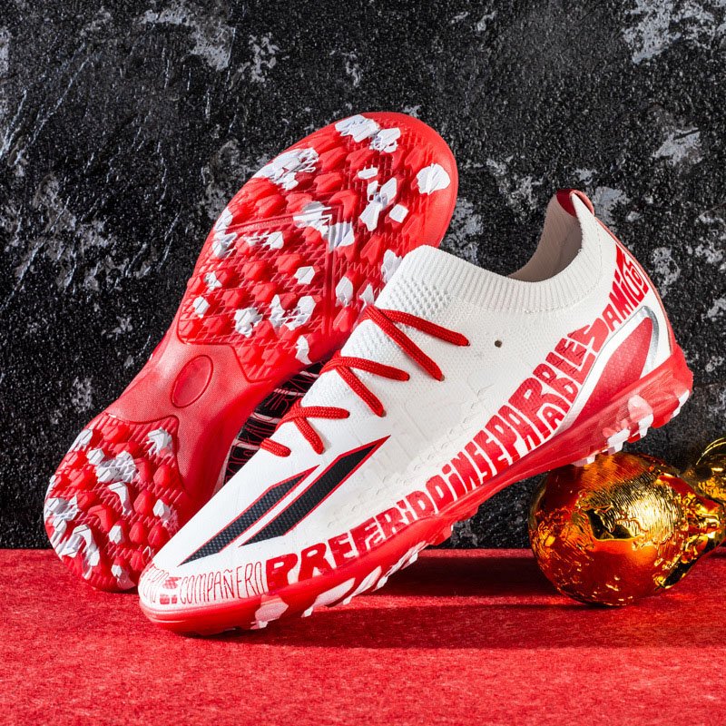 Wholesale price customized high ankle professional five person football TF outdoor soccer boots for men's football shoes