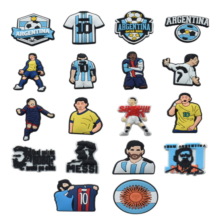 Wholesale Pvc Kansas City Chiefs Nfl Sports shoes Charms Soccer Team plastic Charms Nfl Football oem custom Charms For Clog