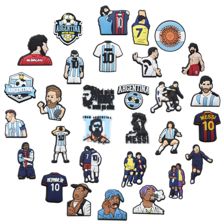 Wholesale Pvc Kansas City Chiefs Nfl Sports shoes Charms Soccer Team plastic Charms Nfl Football oem custom Charms For Clog