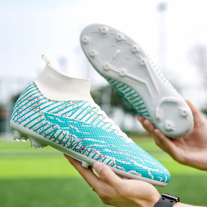 Soccer Shoes Outdoor Turf Indoor Soccer Training Sneaker Professional High-Top Athletic Football Boots Breathable Cleats