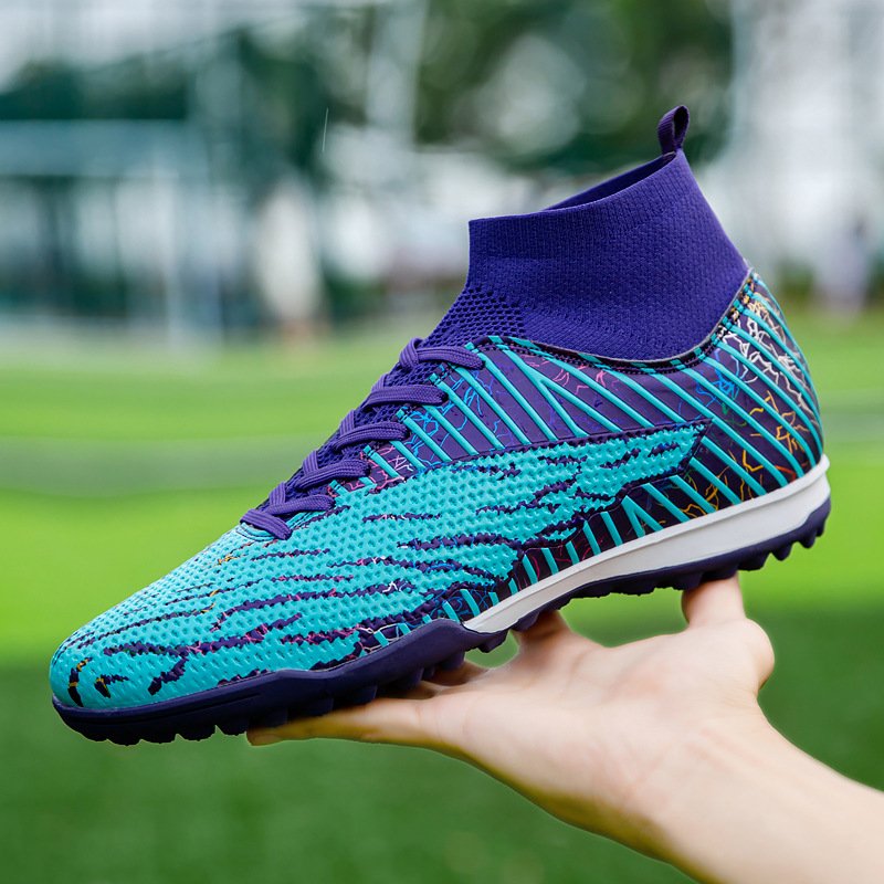 Soccer Shoes Outdoor Turf Indoor Soccer Training Sneaker Professional High-Top Athletic Football Boots Breathable Cleats