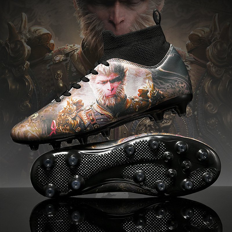 New Black Myth Wukong Men's Football Shoes AG Fashionable Soccer shoes