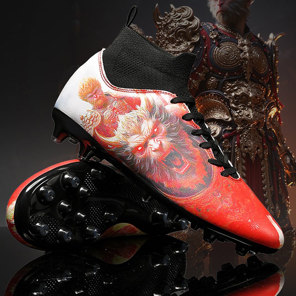New Black Myth Wukong Men's Football Shoes AG Fashionable Soccer shoes