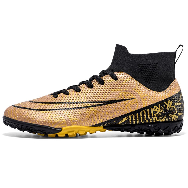 Comfortable Soccer Shoes Gold Football Boots Quality Boots for Playing Football