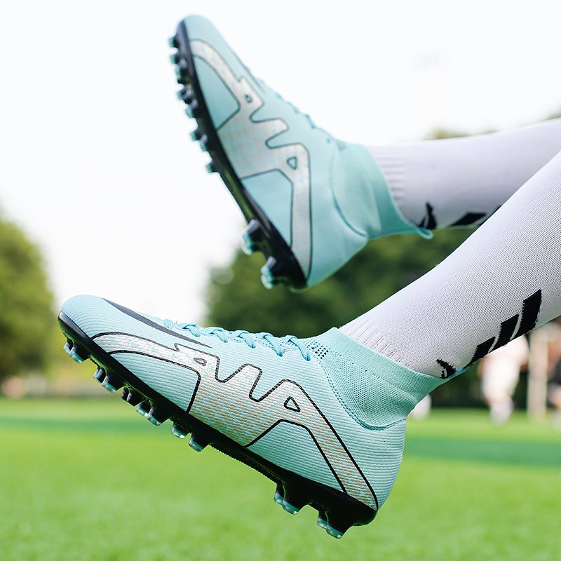 Factory Customize Oem Sale Online Men Kids Cleats Football Boots Guayos Para Futbol Black Soccer Shoes