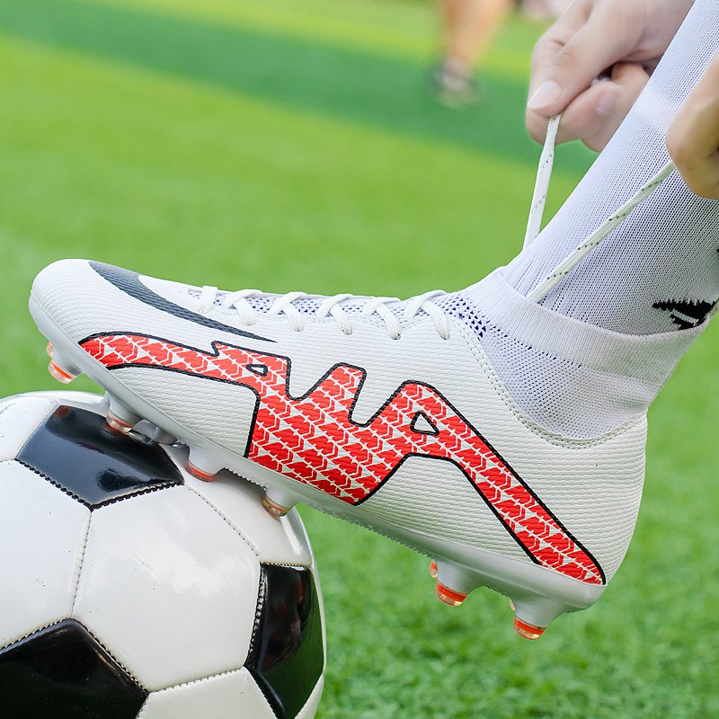 Factory Customize Oem Sale Online Men Kids Cleats Football Boots Guayos Para Futbol Black Soccer Shoes