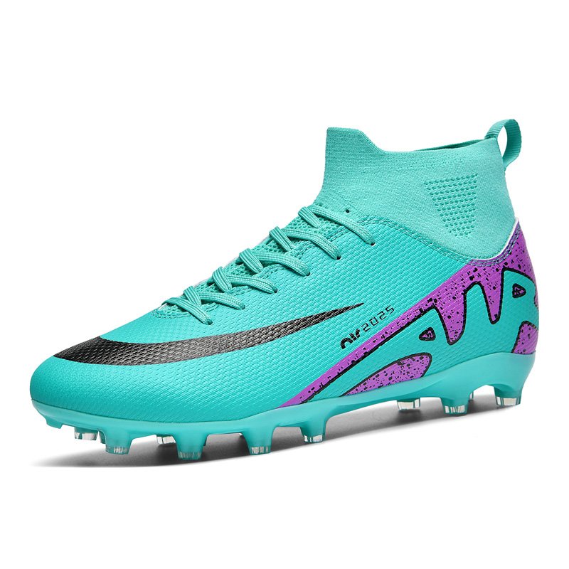 Wholesale Popular Fashion Futsal Trend High-Cut Classical Fg/Tf Sport Wide Feet Solid Light Man Women Soccer Cleat Shoes Boots