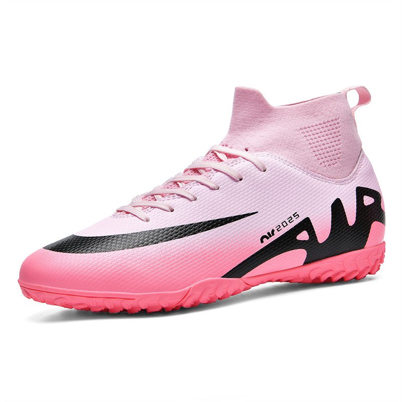 Wholesale Popular Fashion Futsal Trend High-Cut Classical Fg/Tf Sport Wide Feet Solid Light Man Women Soccer Cleat Shoes Boots